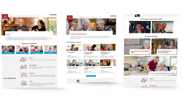 Werken bij website Frankelandgroep campagne